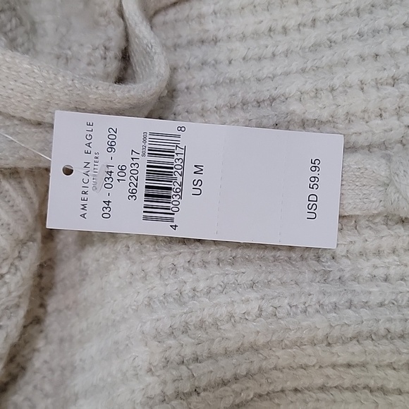 American Eagle NWT chunky ribbed hooded Sweater Womens medium - Picture 5 of 8